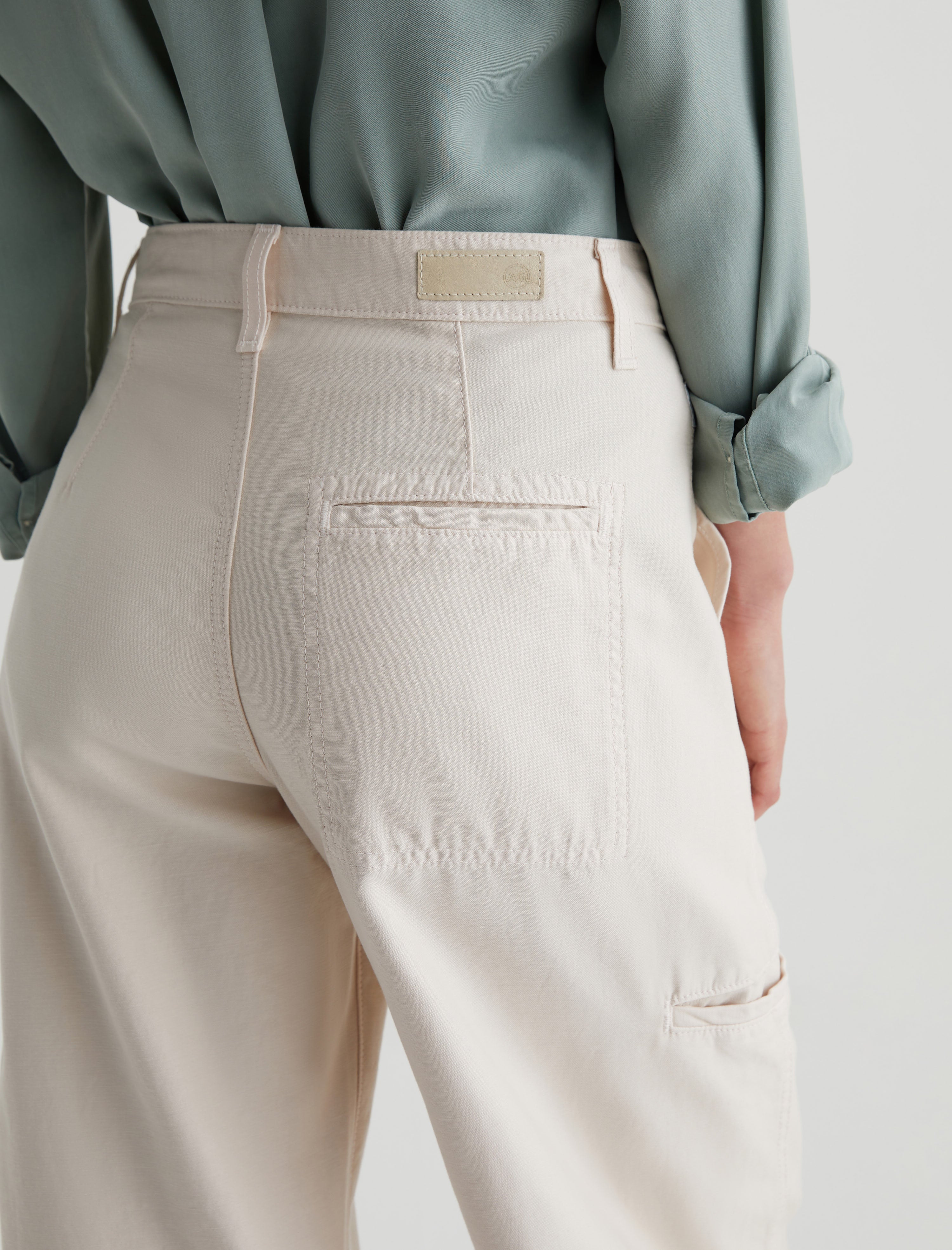 Hazal Opal Stone High-Rise Utility Barrel Women Bottom Photo 6