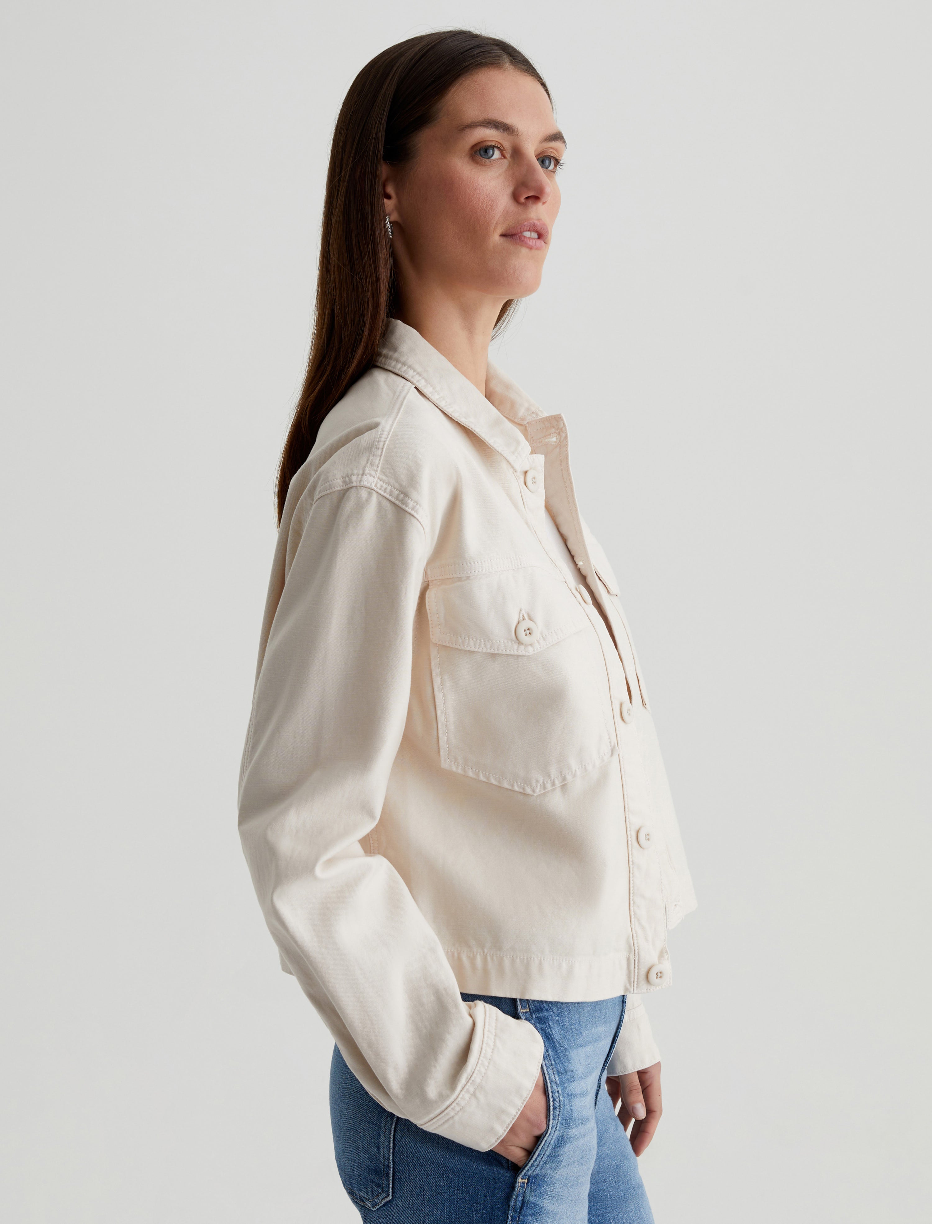 Valleta Jacket Opal Stone Utility Shirt Jacket Women Top Photo 3
