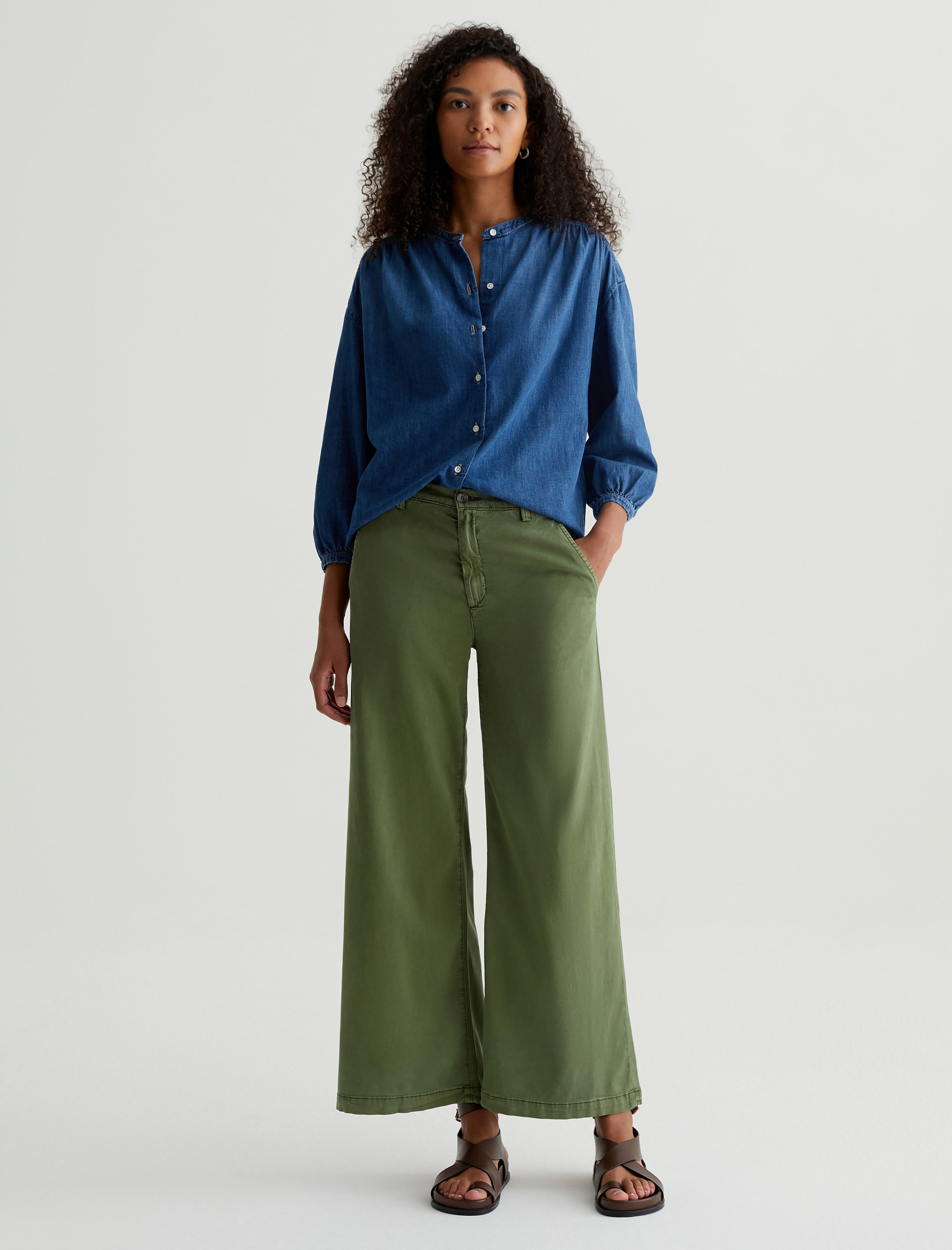 Doris Shirt Atlantic Waterfall Shirred Blouse Women Top Photo 4