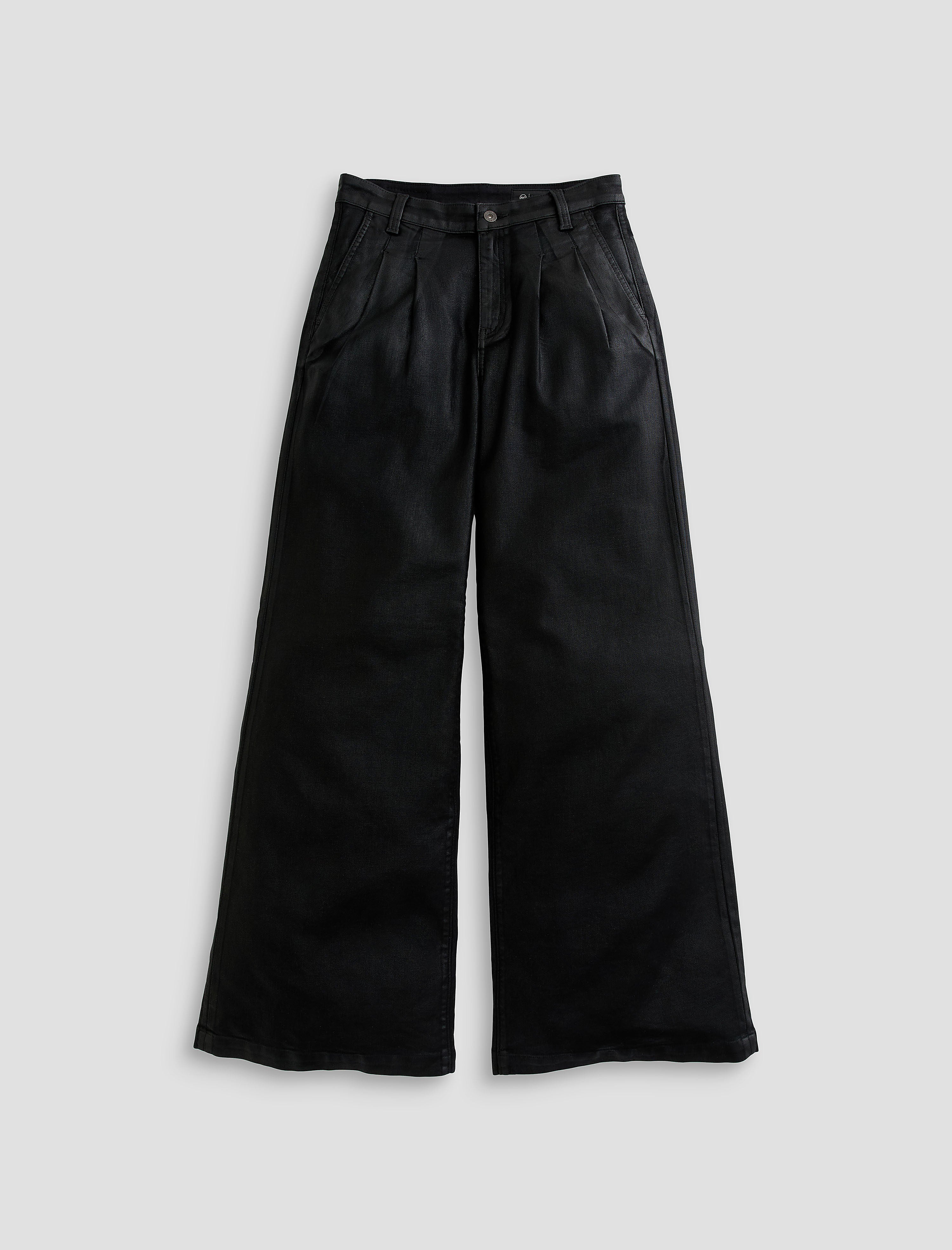 Women Dorine Pleated Ltt Lt Super Black at AG Jeans Official Store