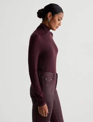 Chels Turtleneck Pinot Noir Slim Turtleneck Photo 1