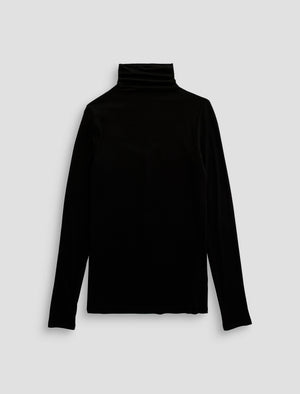 Chels Turtleneck Super Black Slim Turtleneck Women Top Photo 9
