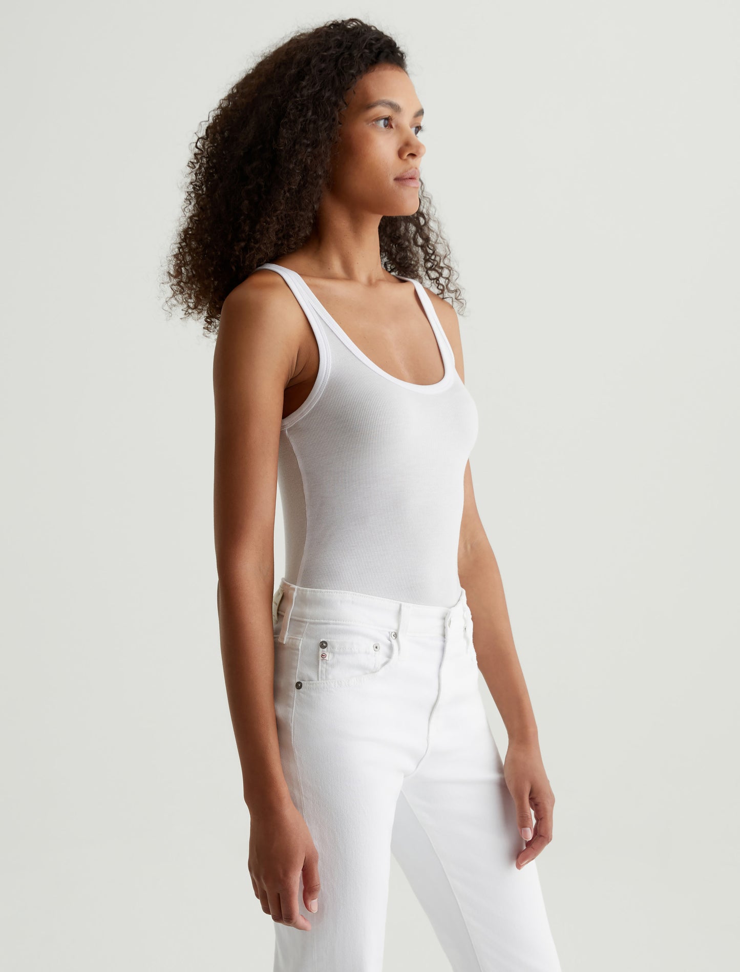 Jaxon Tank True White Classic Tank Women Top Photo 6