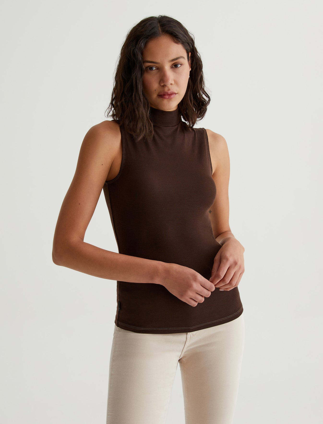 Chocolate Jeans at AG Sleeveless Bitter Store Edie Womens Official Turtleneck