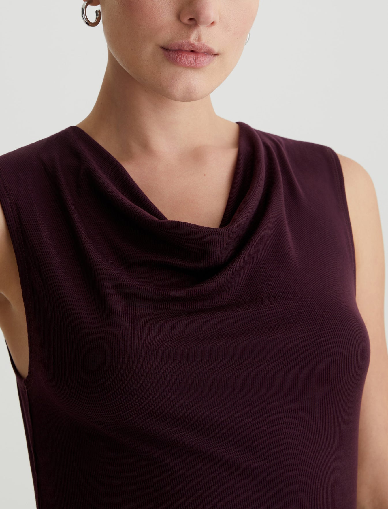 Vibia Top Pinot Noir Classic Cowl Neck Top Women Top Photo 3