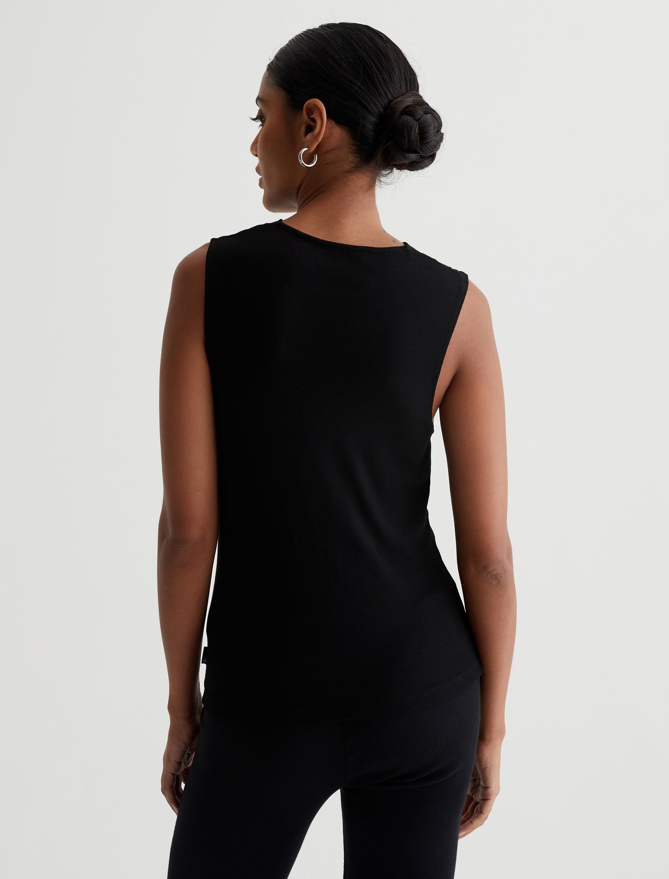 Vibia Top True Black Classic Cowl Neck Top Women Top Photo 6