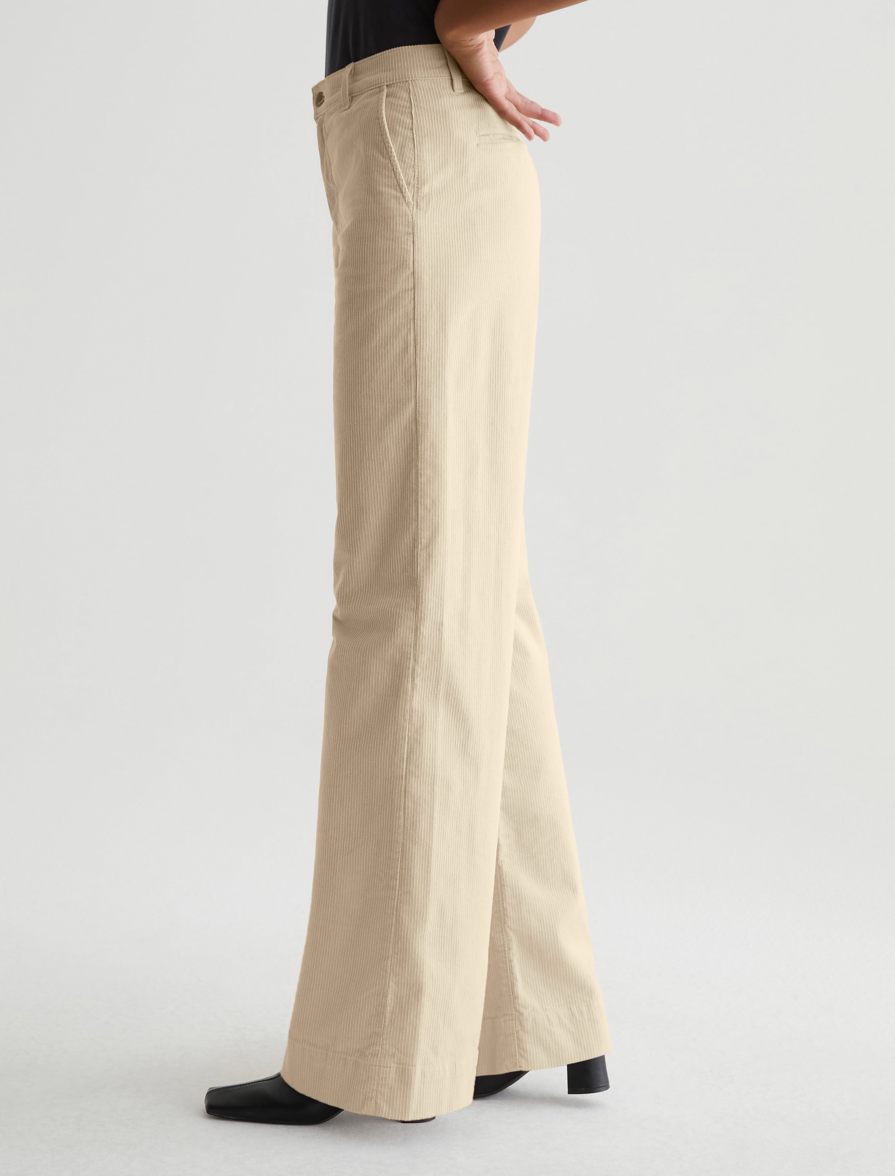 Tailored Deven Opal Stone Corduroy High-Rise Ultra Wide Leg Women Bottom Photo 5