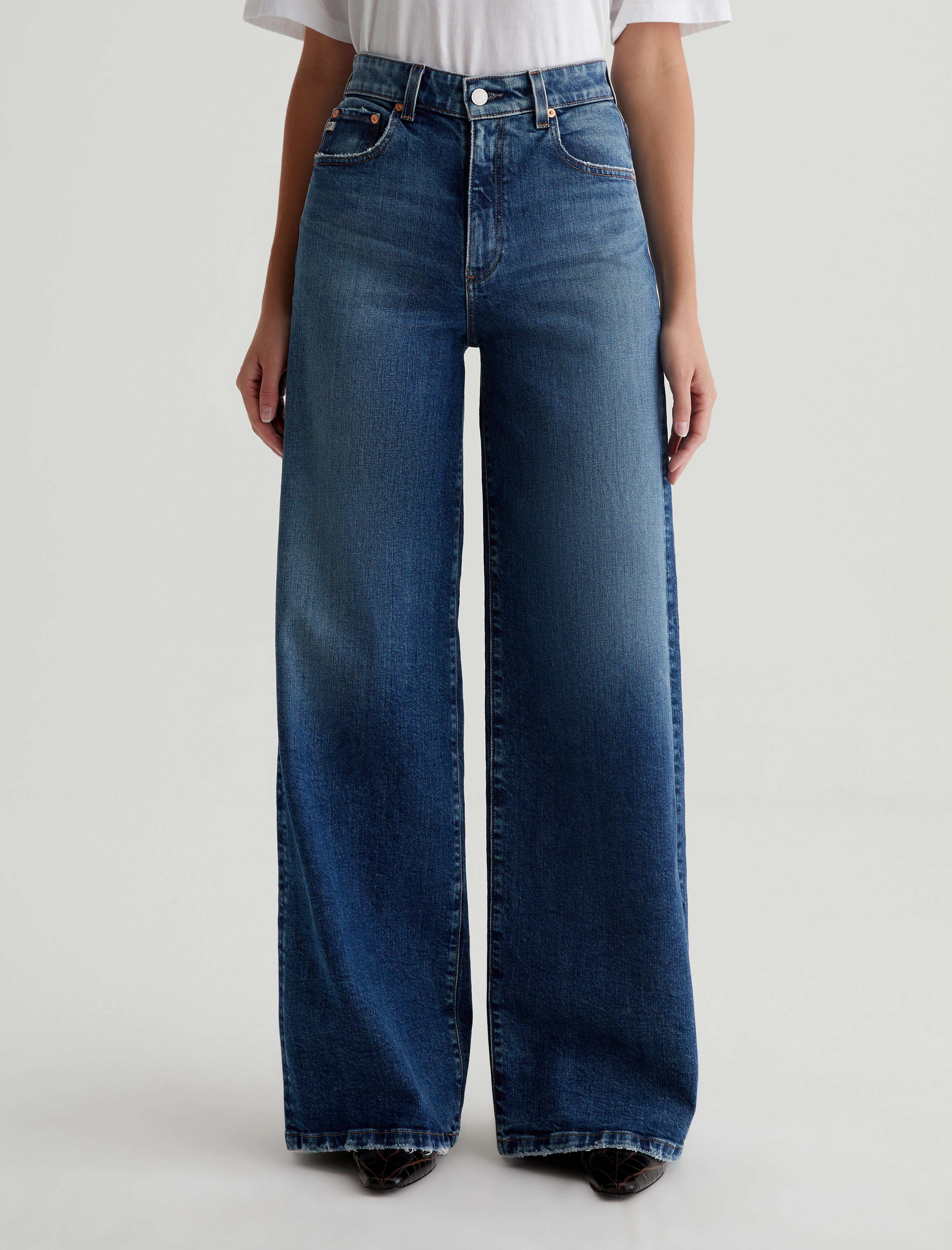 Deven 15 Years Firenze AG-ed™ High-Rise Ultra Wide Leg Denim Women Bottom Photo 2