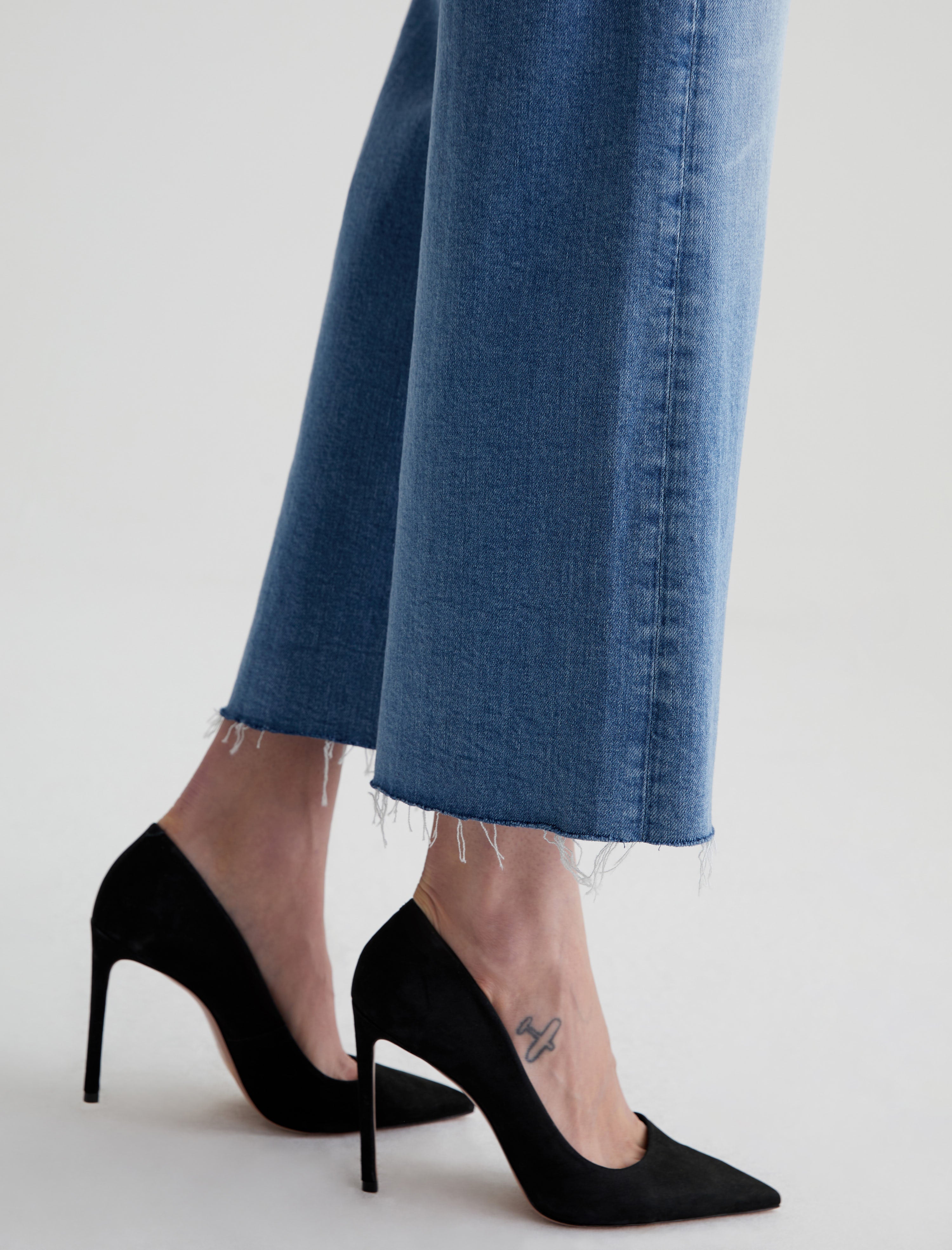 Saige Wide Leg Crop 18 Years Oslo AG-ed™ High-Rise Straight Leg Denim Women Bottom Photo 5