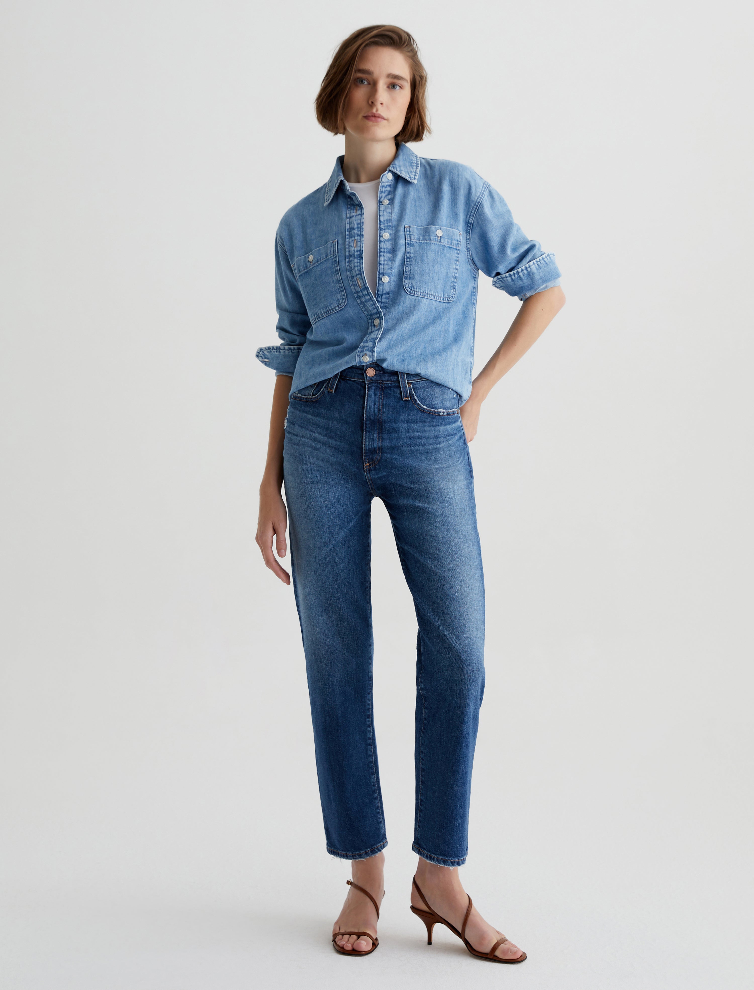 Rian 14 Years Stereo AG-ed ™ High-Rise Straight Denim Women Bottom Photo 1