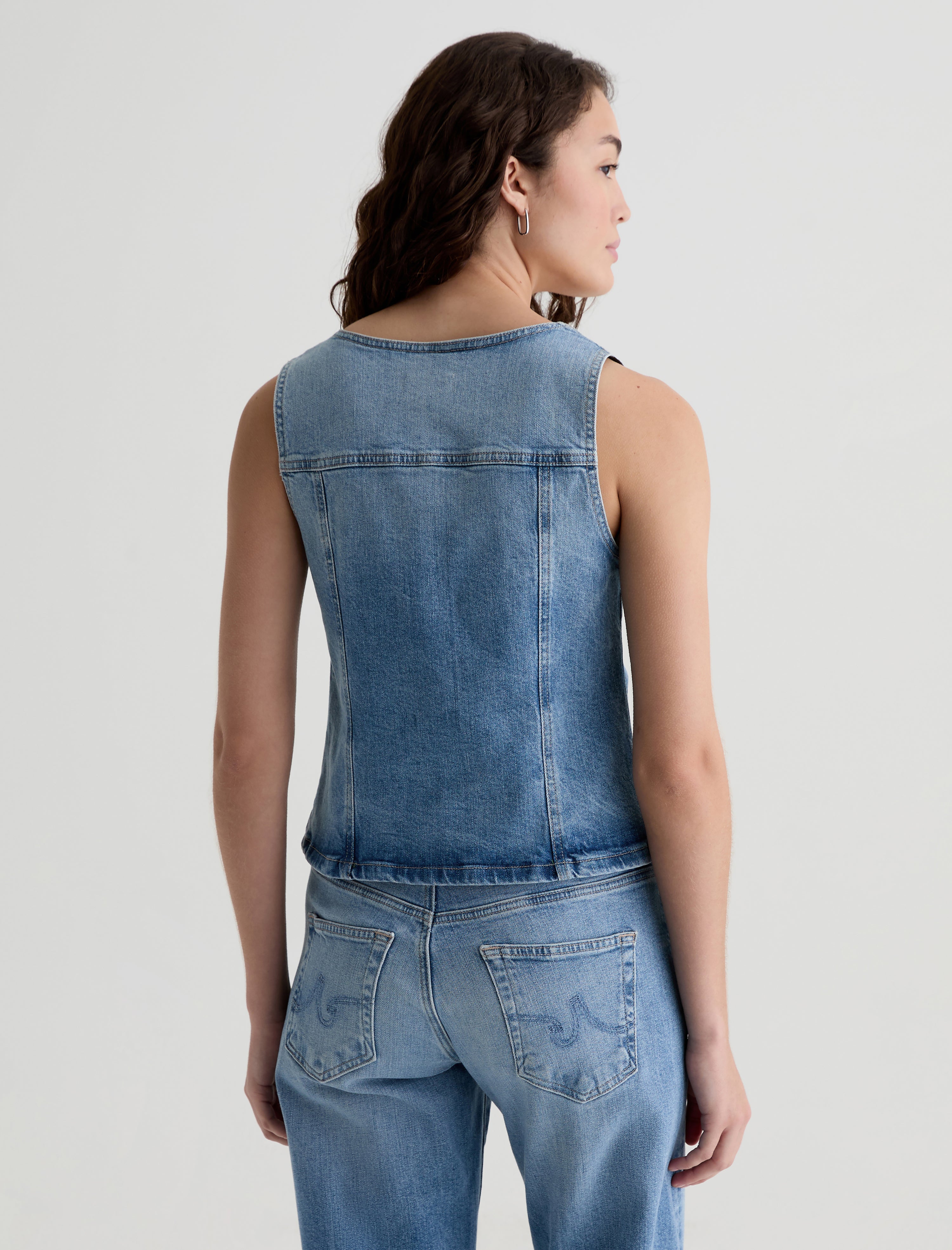 Teagan Helios Slim Denim Tank Women Top Photo 7