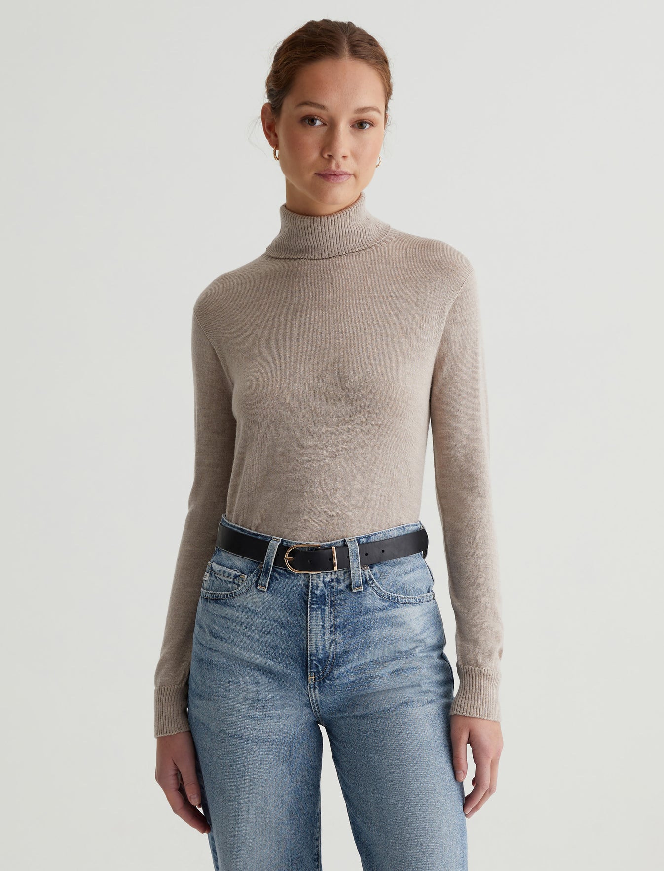 Zuri Vee Deep Navy Classic Fit Long Sleeve Vee Neck Sweater Womens Top   Photo 1
