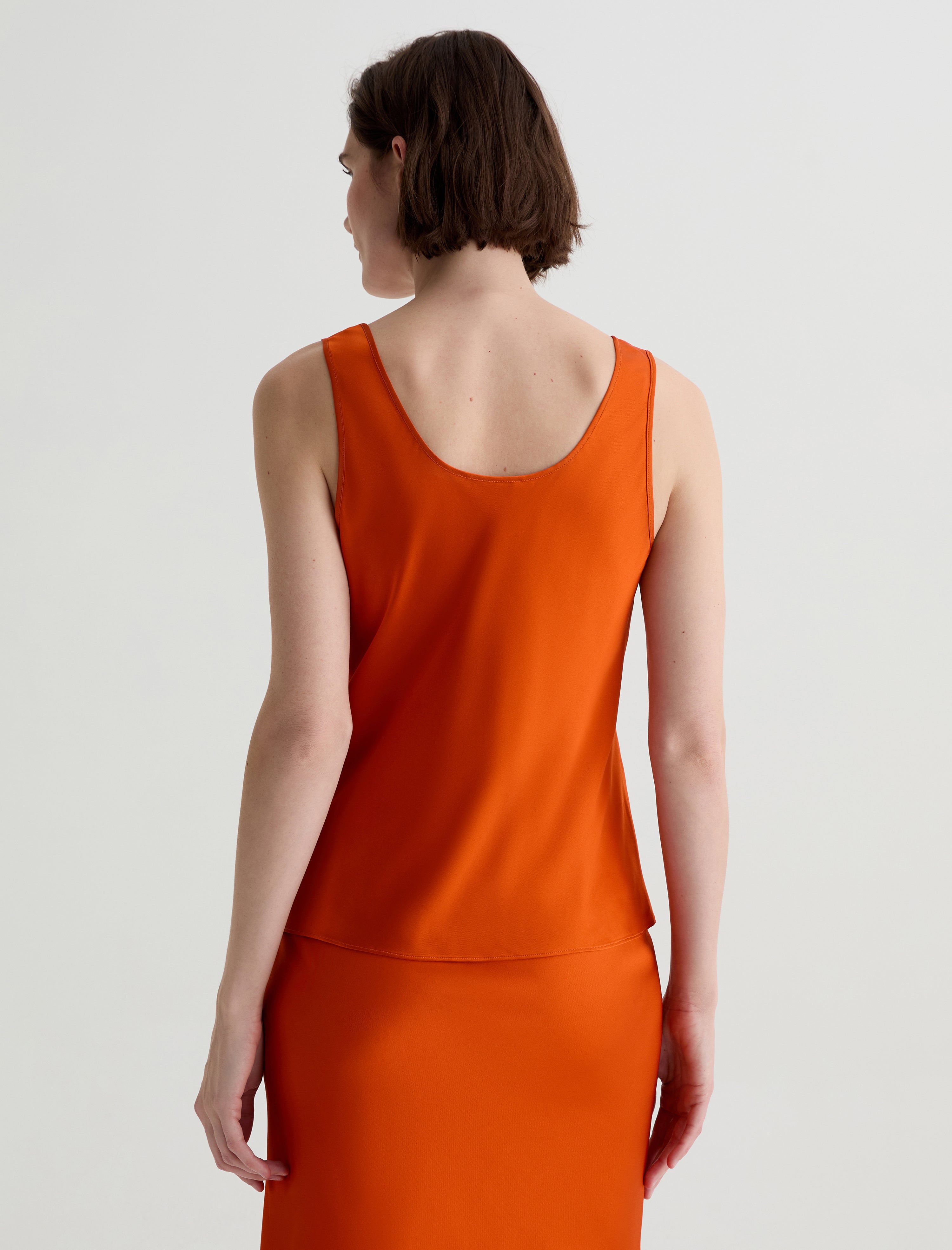 Nicola Tabasco Silk Double Scoop Tank Women Top Photo 7