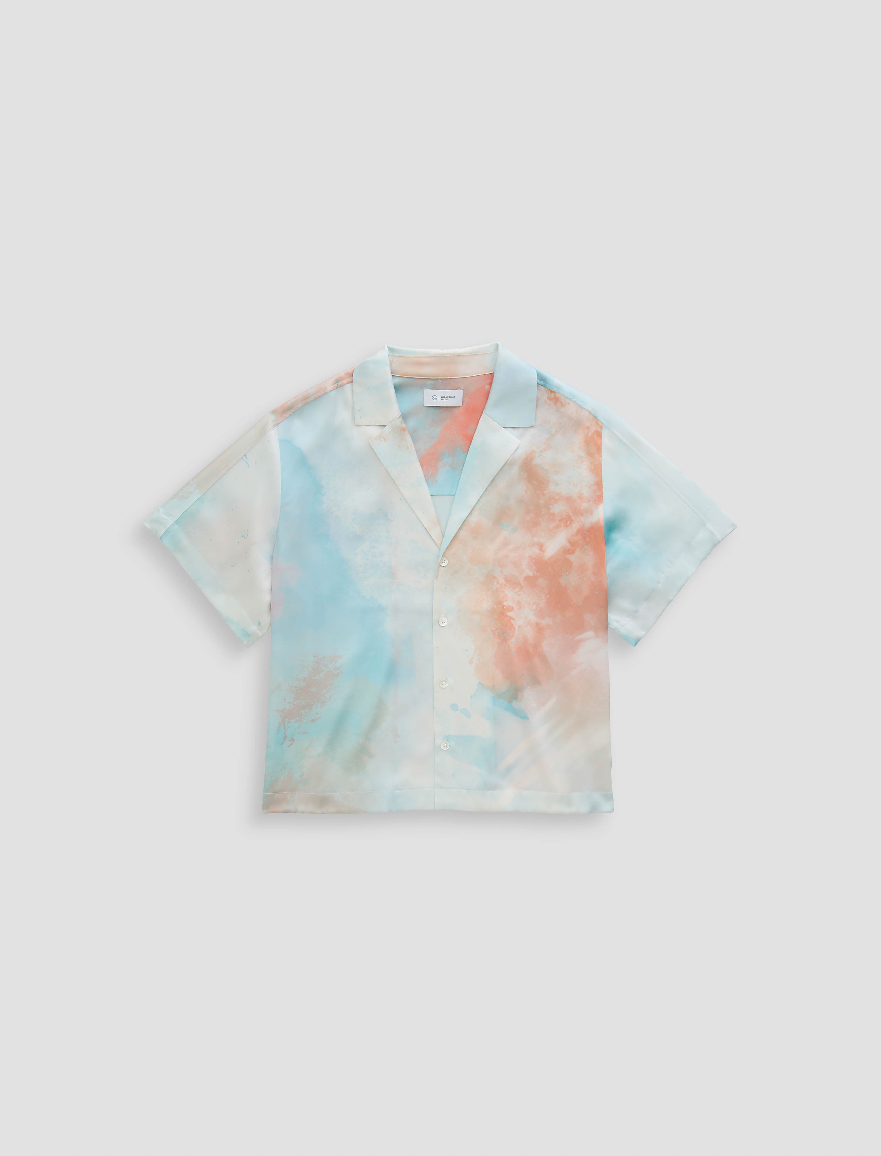 Long Beach Sunset Sips Camp Shirt Women Top Photo 9