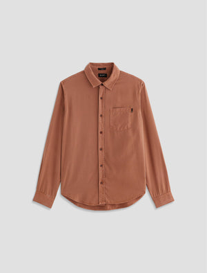 Aiden Shirt Mesa Rust Classic Long Sleeve Button-Up Shirt Men Top Photo 9
