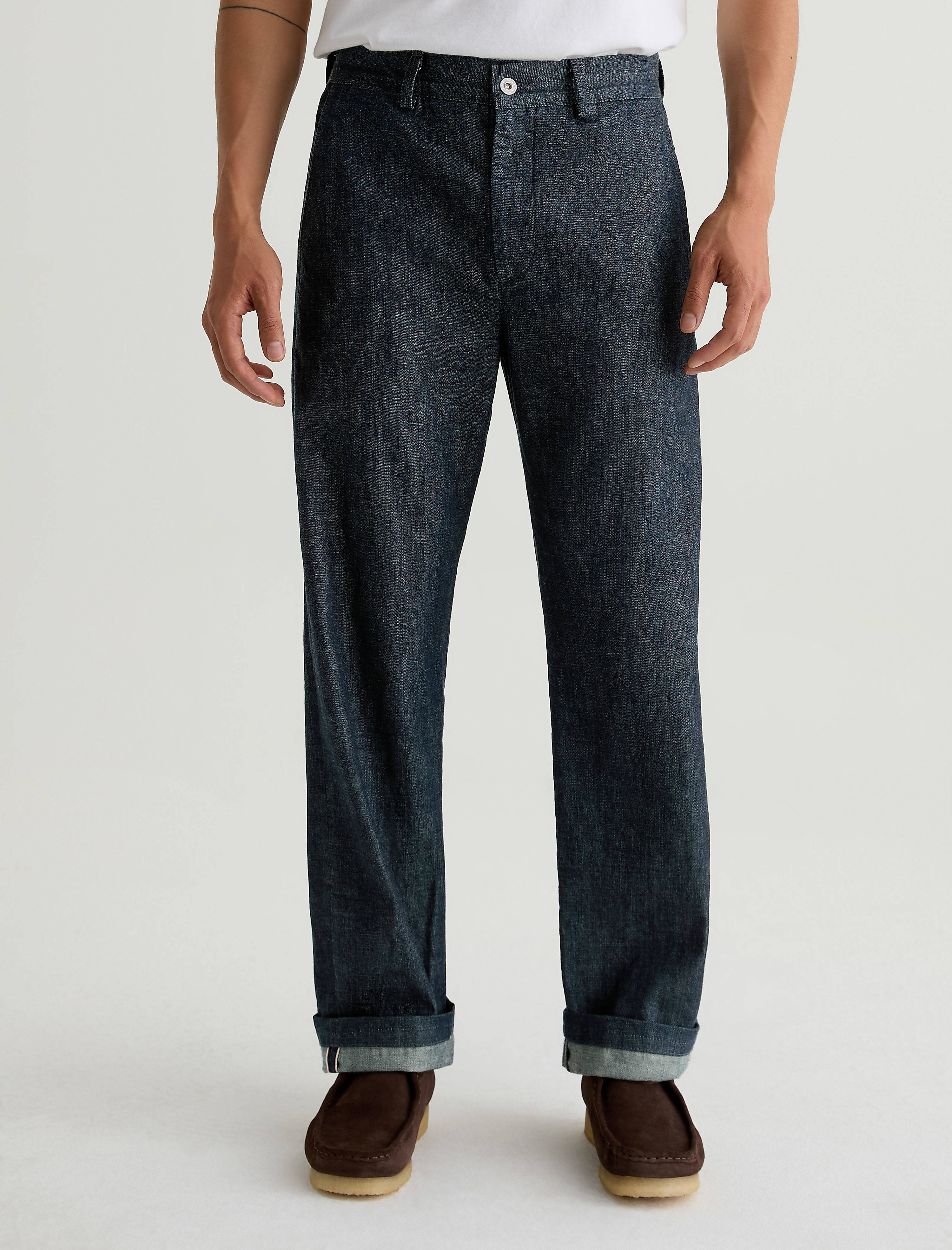 Archie Selvage Carlson Straight Trouser Men Bottom Photo 2
