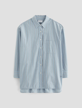 【ANGLAN】Washed Stripe Layerd Long Sleeve Men's Grey Double-faced Long Sleeve Tee | Lifewear | PEdALED