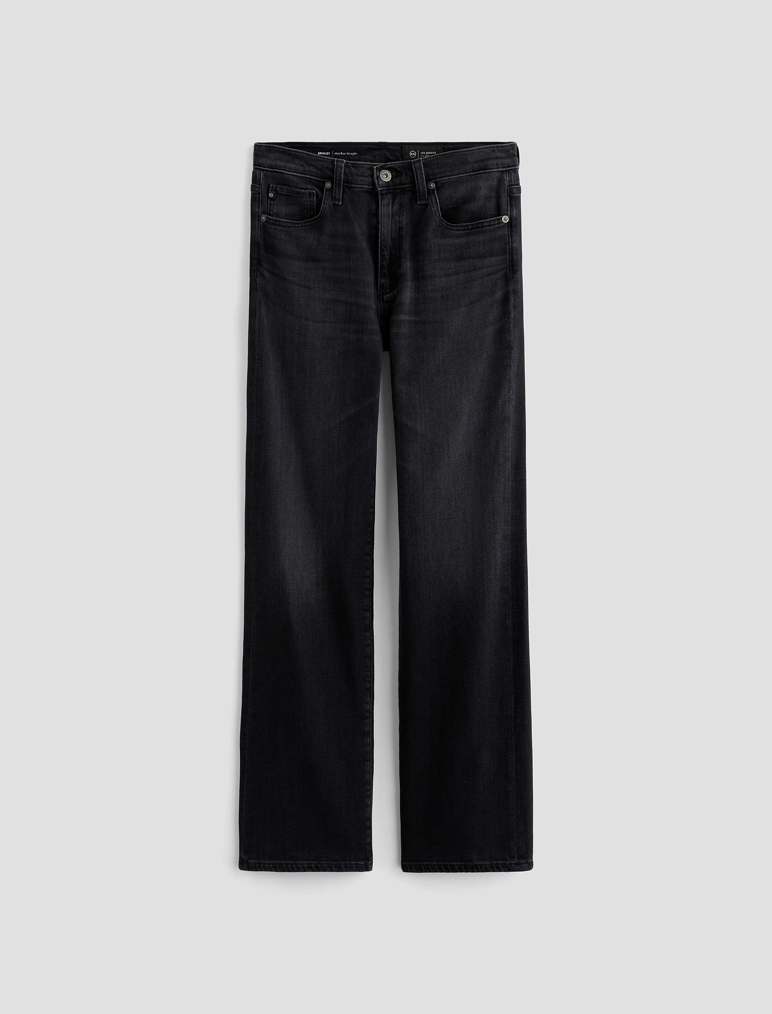 ☆AVANDRESS☆ Side Tessle Denim Pants BLACK AV43PT14BK brinley-mid-rise-straight-