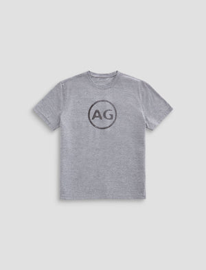 Bryce Crew Mens Ag Distress Logo- Heather Classic Fit Short Sleeve Crew Neck T-Shirt Men Top Photo 9