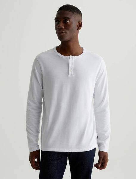 【YOURNUS】Chrome Henley Neck Long Sleeve bryce-long-sleeve-henley-
