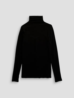 Chels Turtleneck Super Black Slim Turtleneck Women Top Photo 9