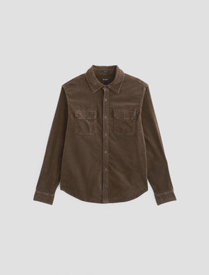 Curtis Corduroy Work Shirt Sulfur Raw Umber Corduroy Classic Fit Men Top Photo 9