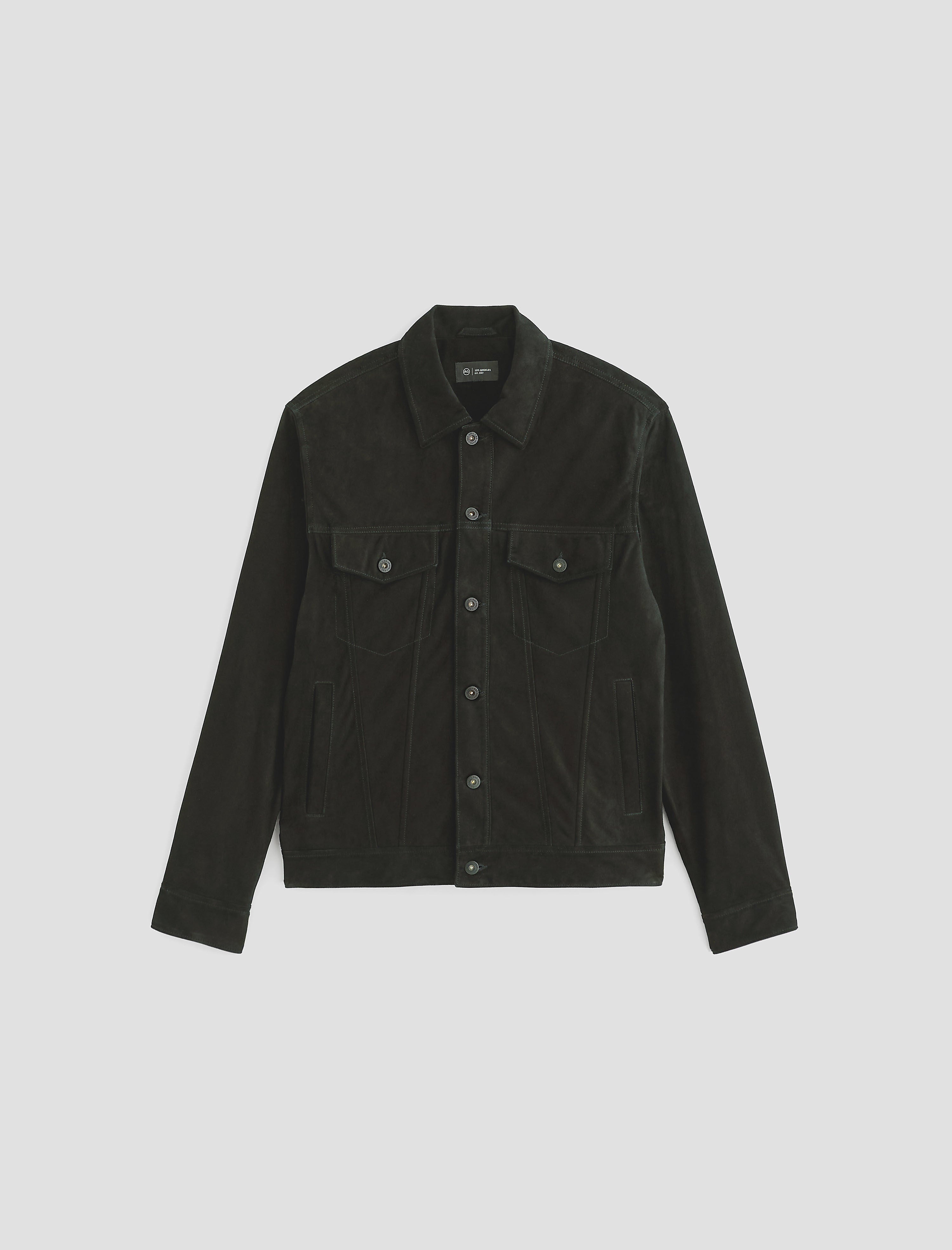 Men Dart Suede Jacket Super Black at AG Jeans Official Store
