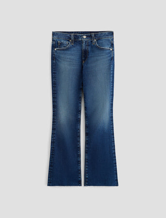 【U LAN】Boldy Eyelet Belted Bootcut Denim Pants Women Farrah Boot Crop Forgotten at AG Jeans Official Store