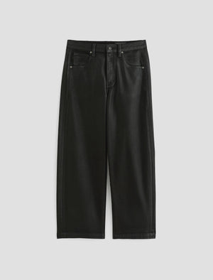 Hattie Crop Ltt Lt Super Black High-Rise Barrel Women Bottom Photo 9