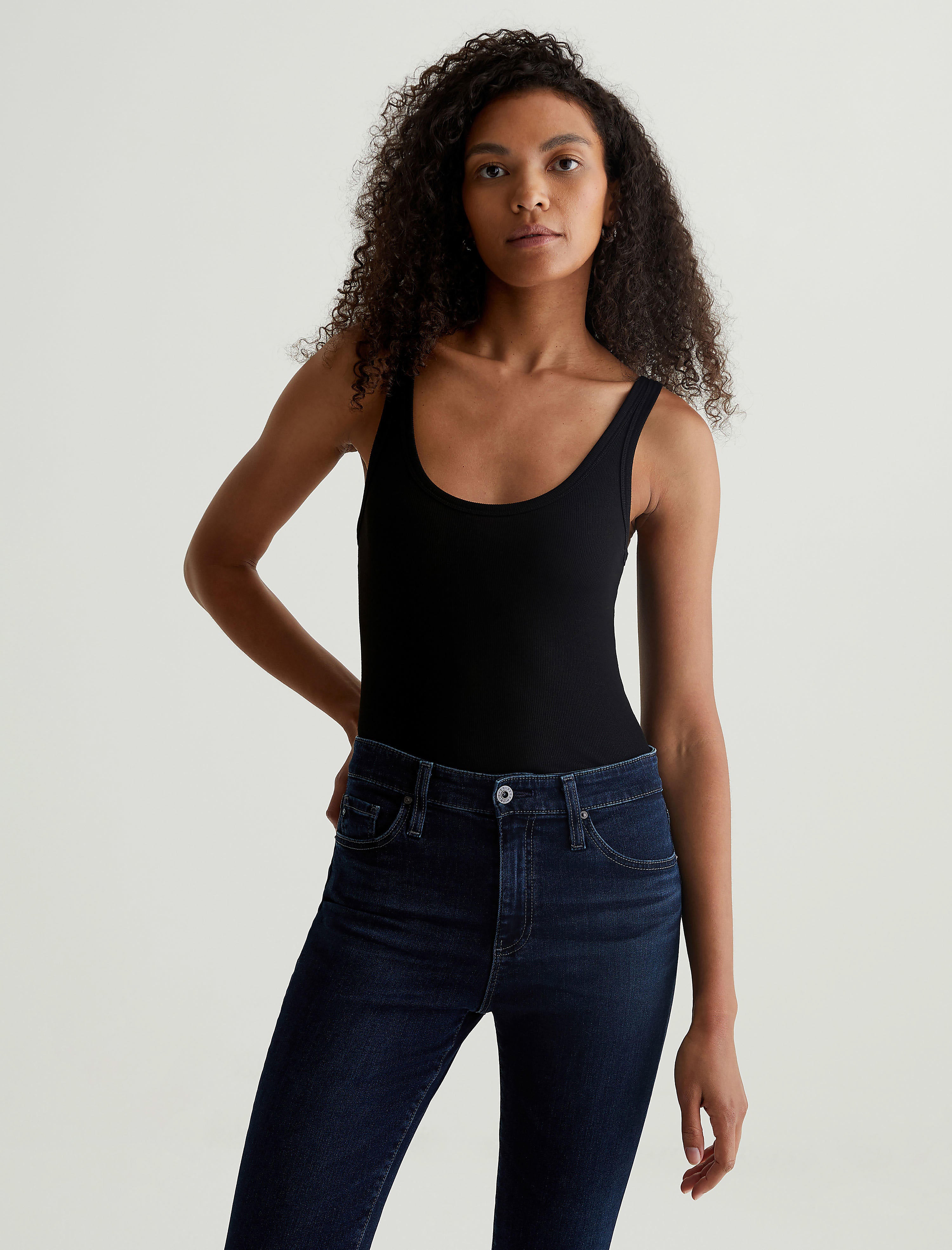 Womens Jaxon Tank True Black at AG Jeans Official Store