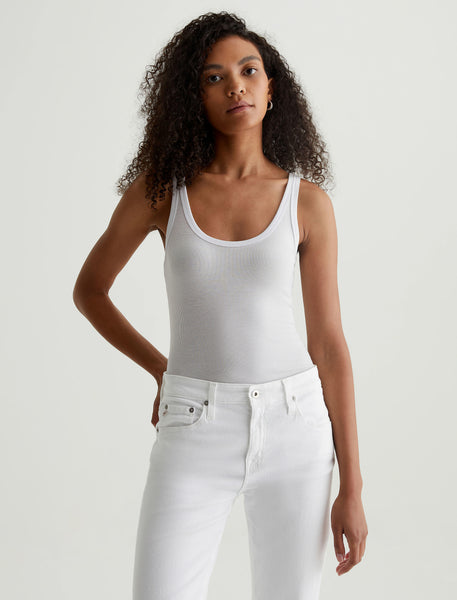 Womens Jaxon Tank True White at AG Jeans Official Store