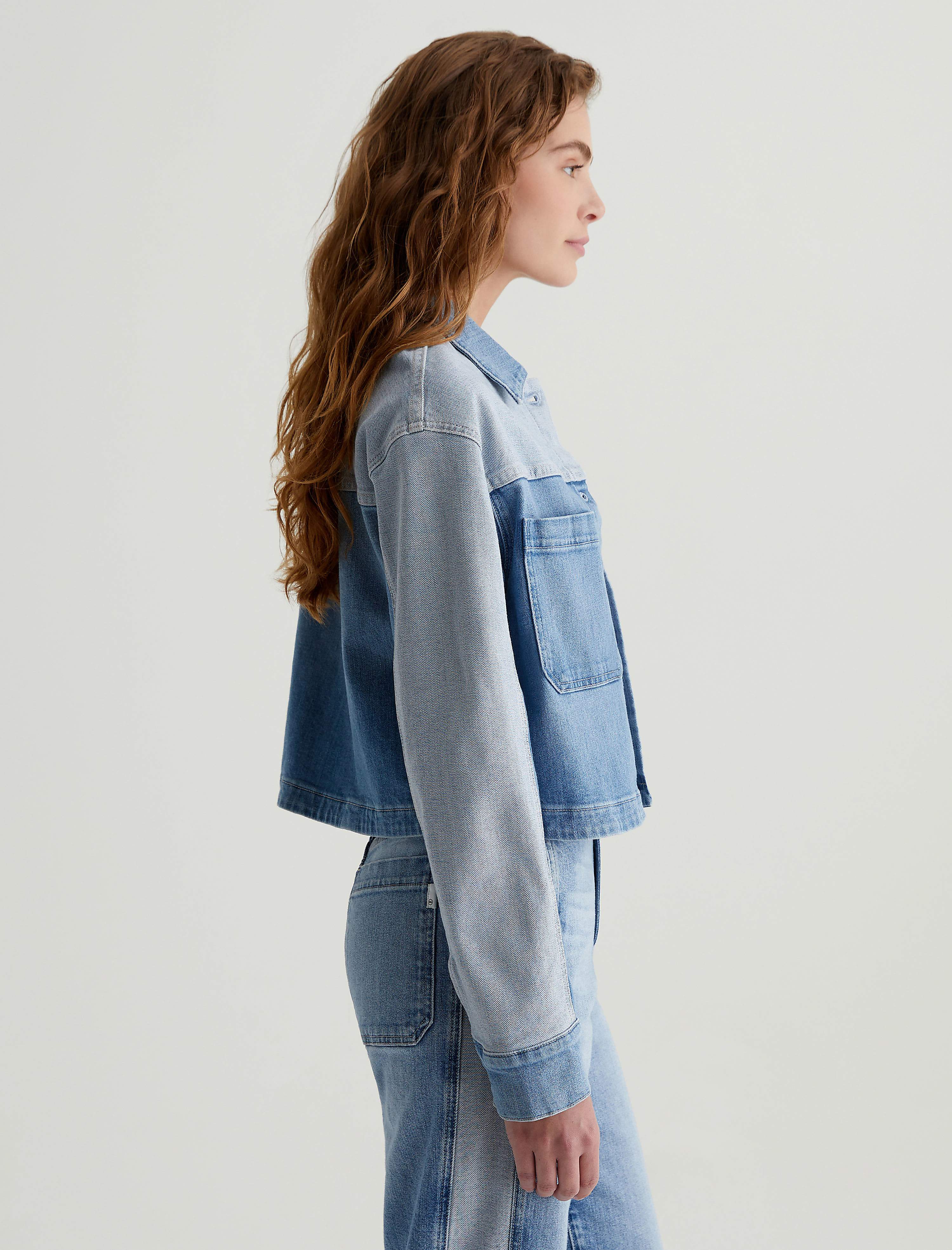 Women Jo Jacket White Oat/Sandstone Mist at AG Jeans