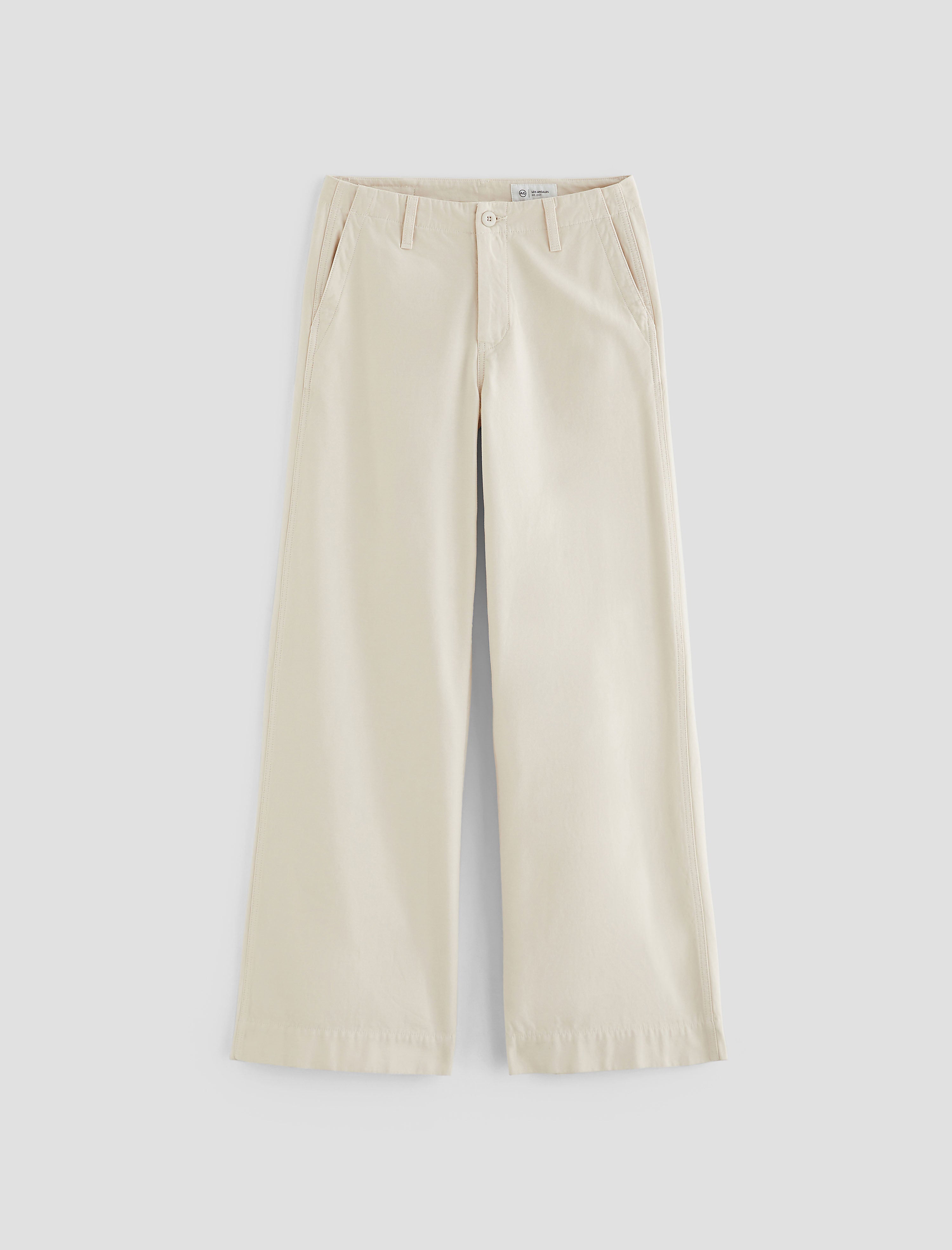 (取寄) AGジーンズ レディース ローレント ミッド ライズ ユーティリティ ワイド レッグ パンツ AG Jeans women Laurent Mid Rise Utility Wide Leg Pants Opal Stone Women Laurent Opal Stone at AG Jeans Official Store