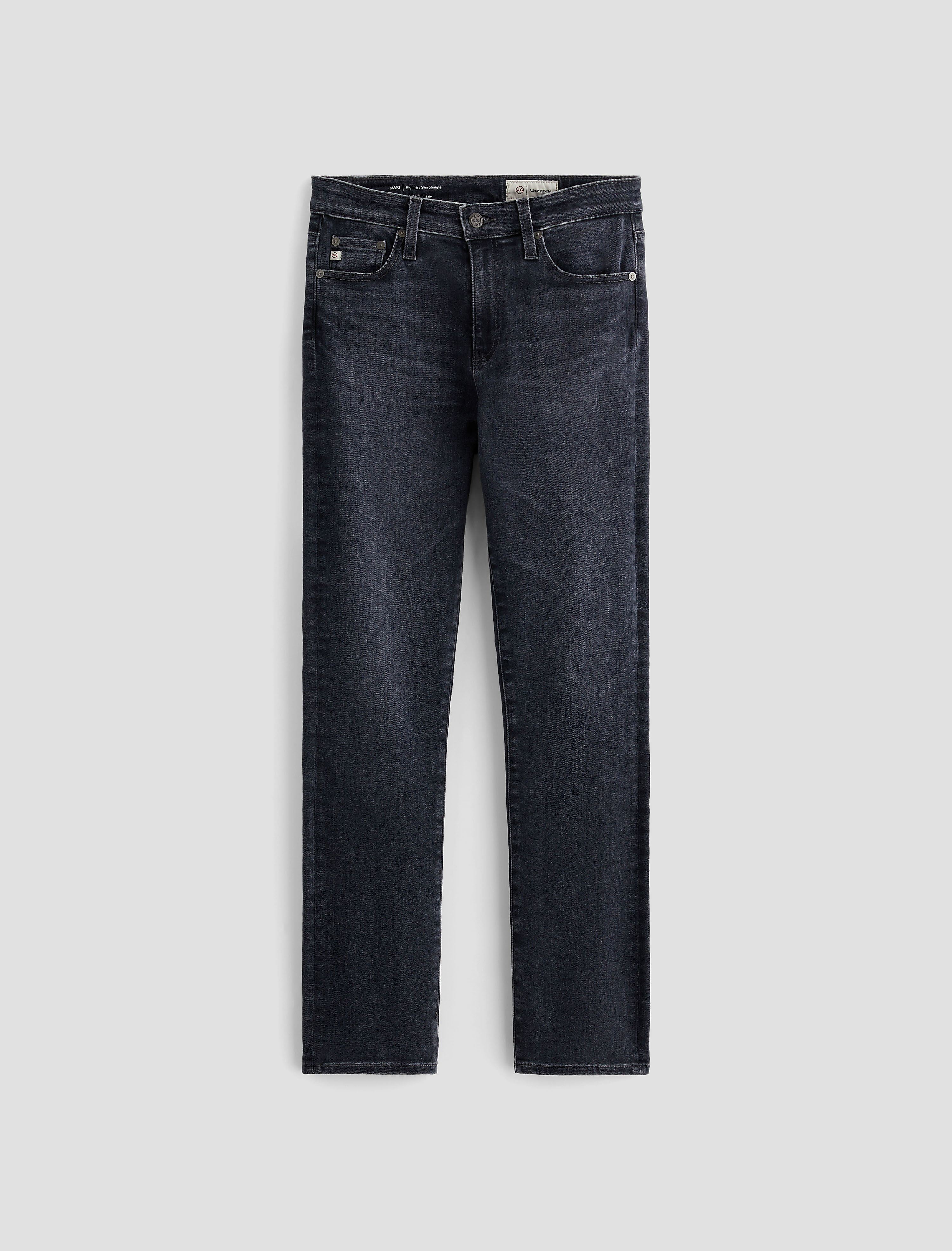 【AMI PARIS】Straight Fit Jeans Used Black Denim AMI Paris Straight Fit Jeans | REVERSIBLE