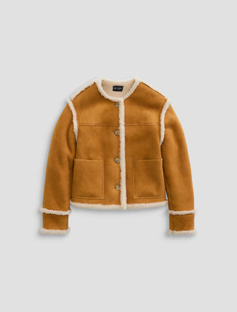 Women Marlo Shearling Jacket Cinnamon/Powder at AG Jeans Official