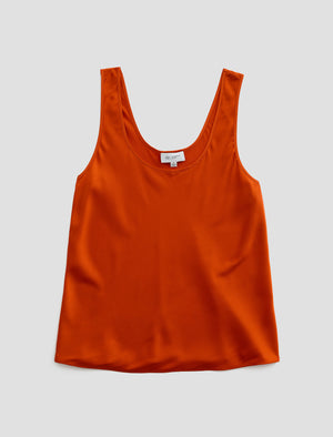 Nicola Tabasco Silk Double Scoop Tank Women Top Photo 9