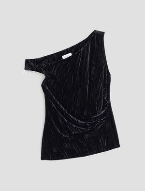 Rachel Super Black Cold Shoulder Top Women Top Photo 9