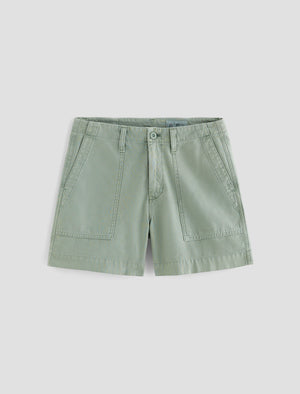 Rosa Sulfur Matcha Latte Mid-Rise Utility Short Women Bottom Photo 9