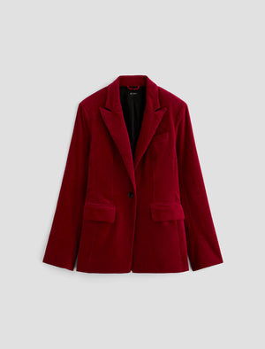 Rue Blazer Deep Magenta Fitted Blazer Women Top Photo 9