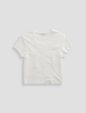 Sadie Crew Powder 90'S Vintage Crop Short Sleeve T-Shirt Women Top Photo 9