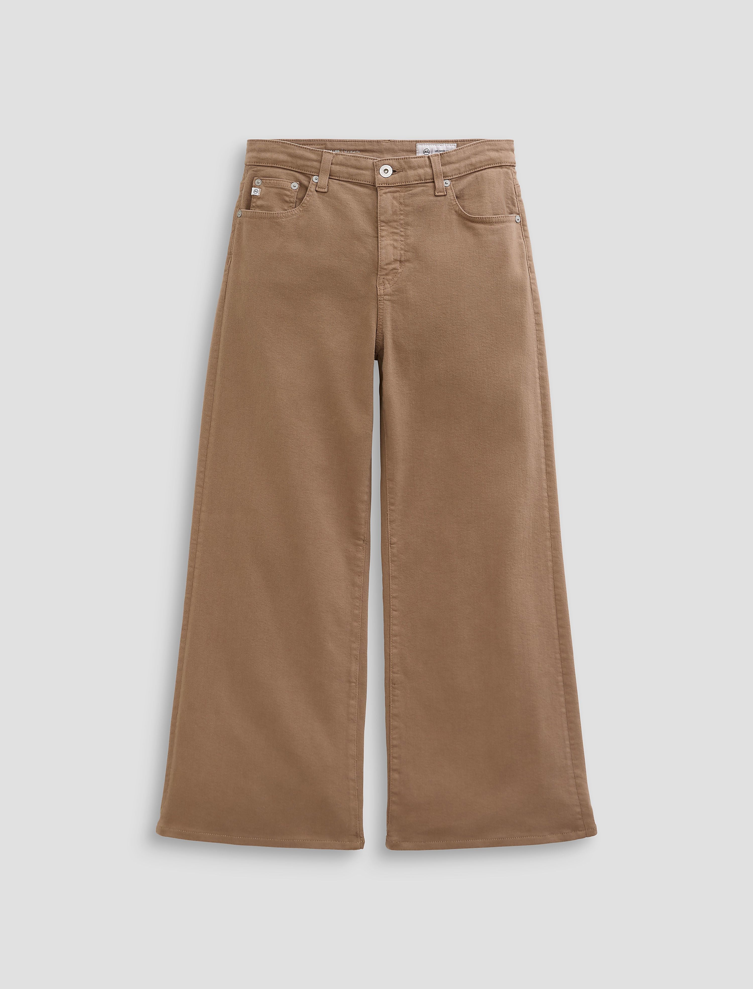 Women Saige Wide Leg Crop Melange Stone at AG Jeans Official Store