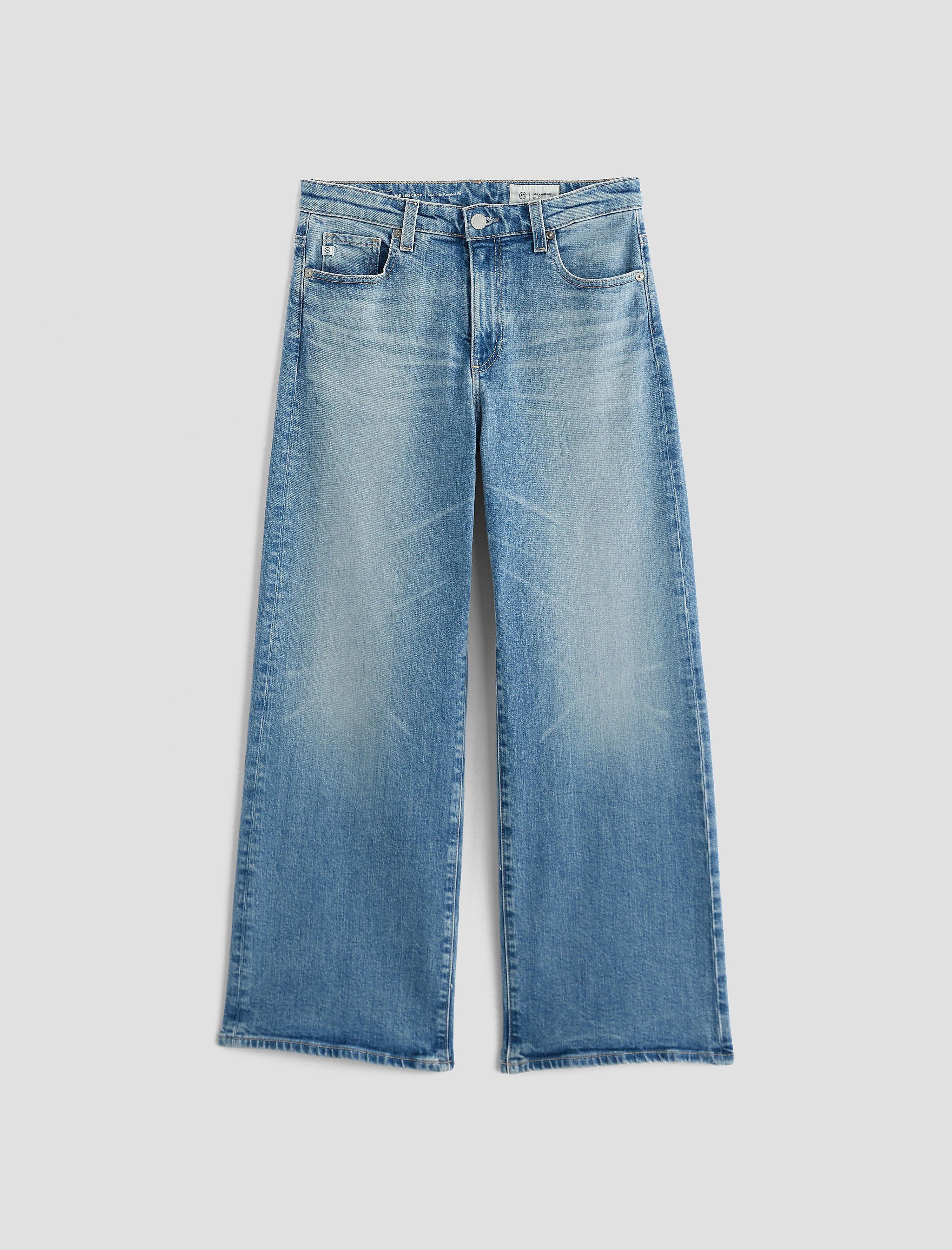 Women Saige Wide Leg Crop With Panel Rosarito at AG Jeans
