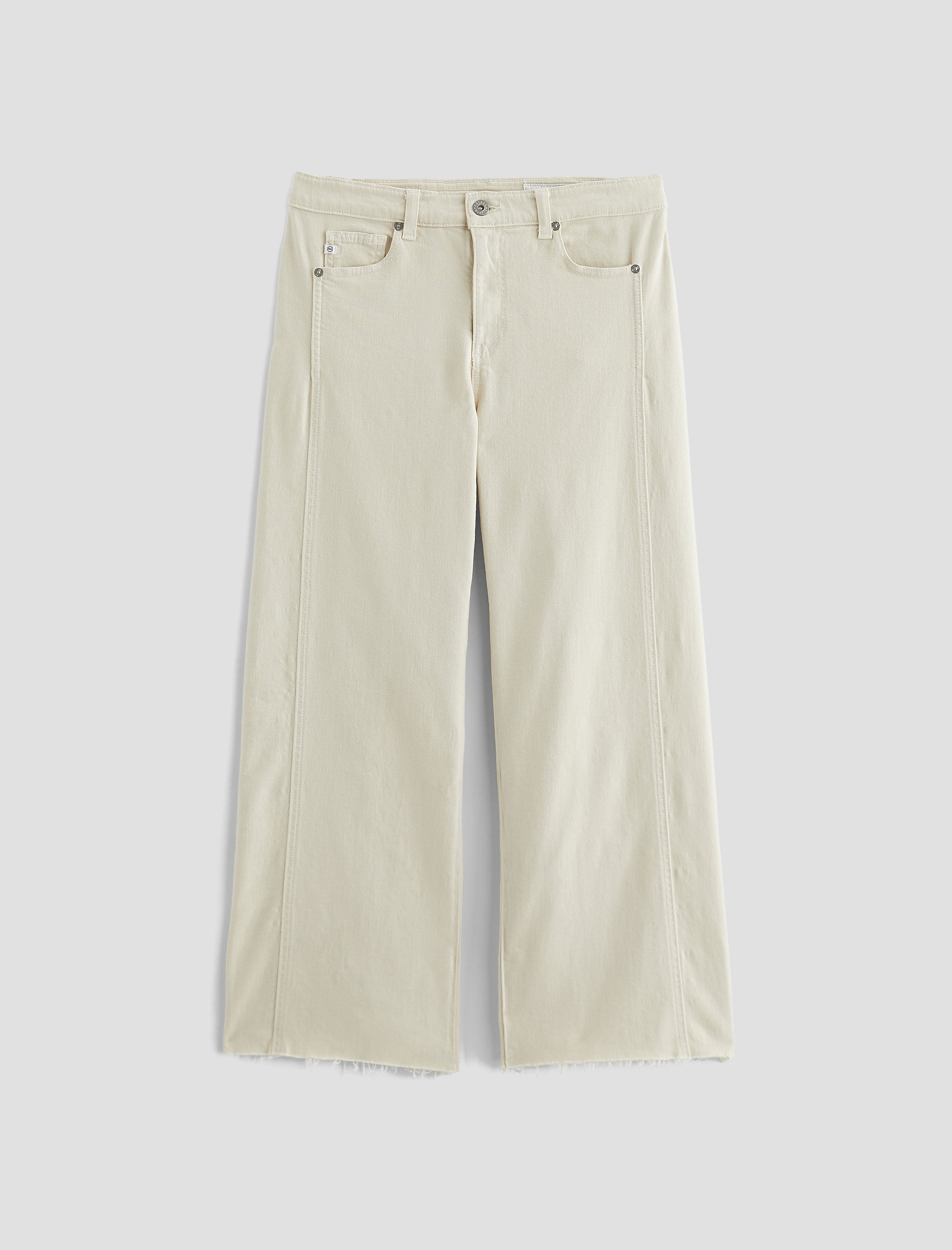 パンツ L'Appartement cropped wide denim High-Rise Cropped Wide-Leg Jeans