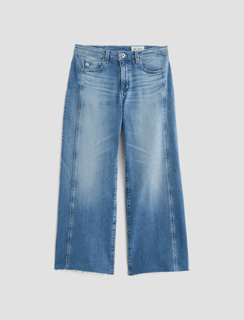 Women Saige Wide Leg Crop With Panel Rosarito at AG Jeans