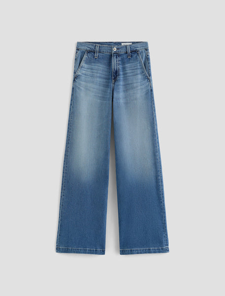 【2plan】Tandy Stige wide denim pants Lolmot Women High Waisted Pants Wide Leg Denim Jeans