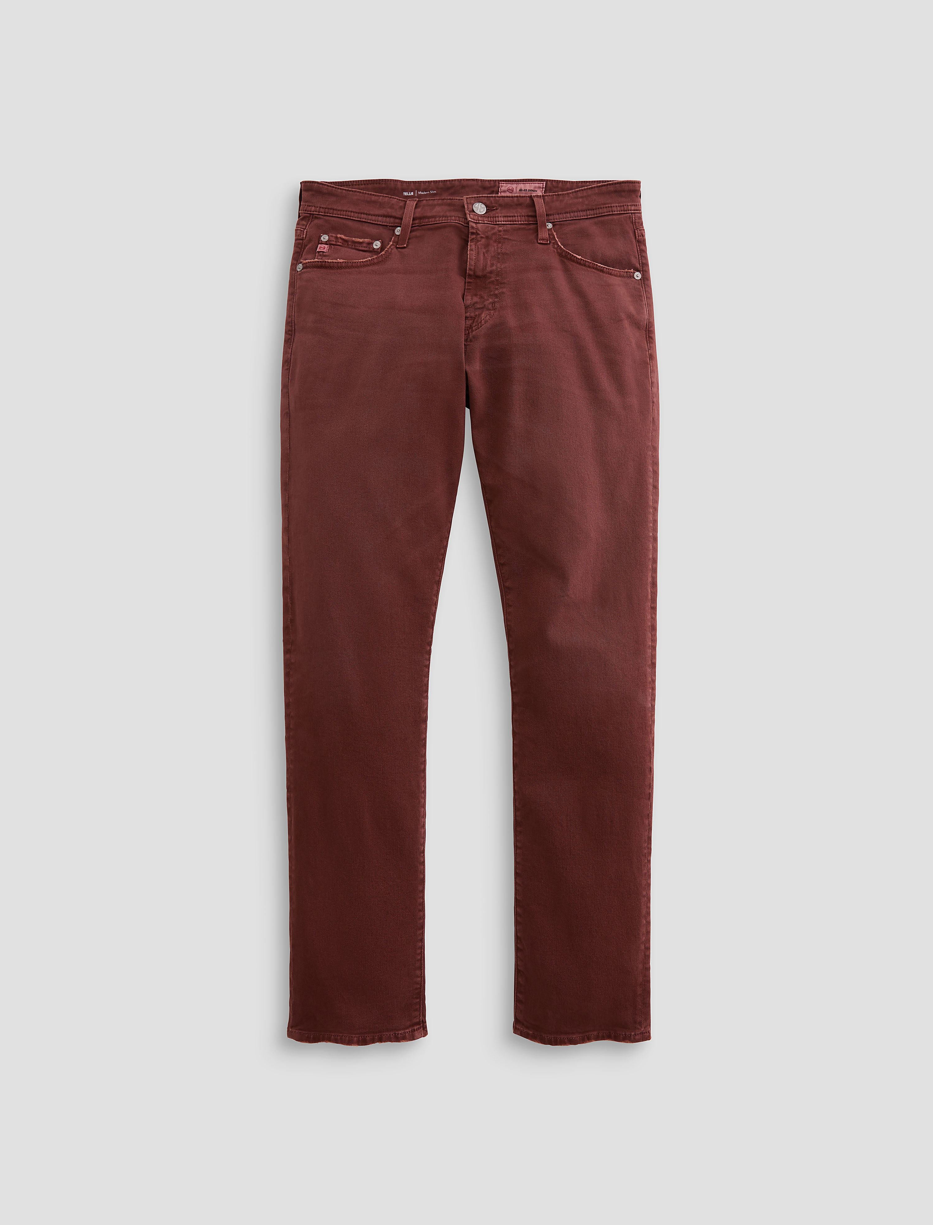 Tellis 7 Years Sulfur Cranberry Modern Slim Men Bottom Photo 9