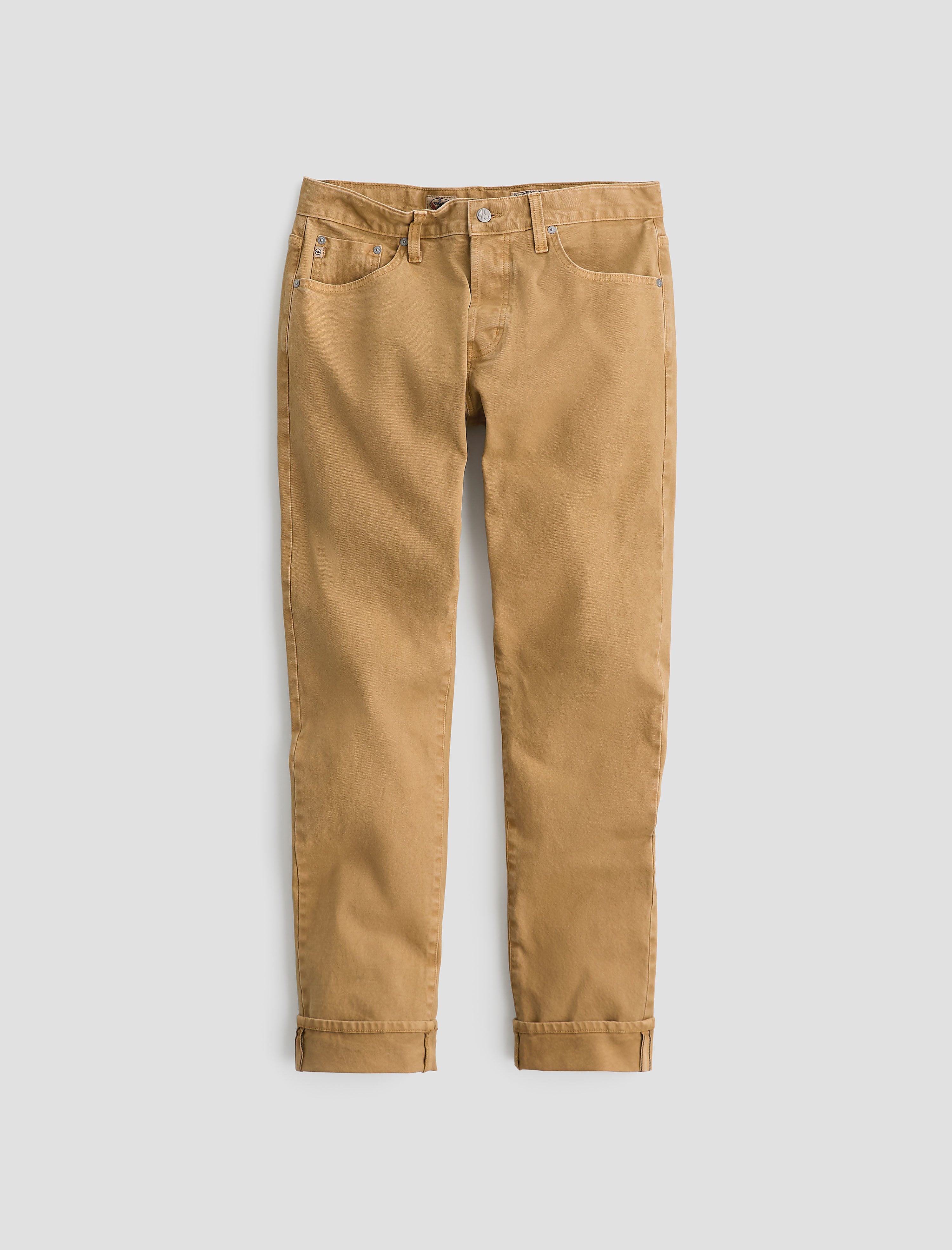 Tellis Sulfur Golden Hickory Modern Slim Men Bottom Photo 9