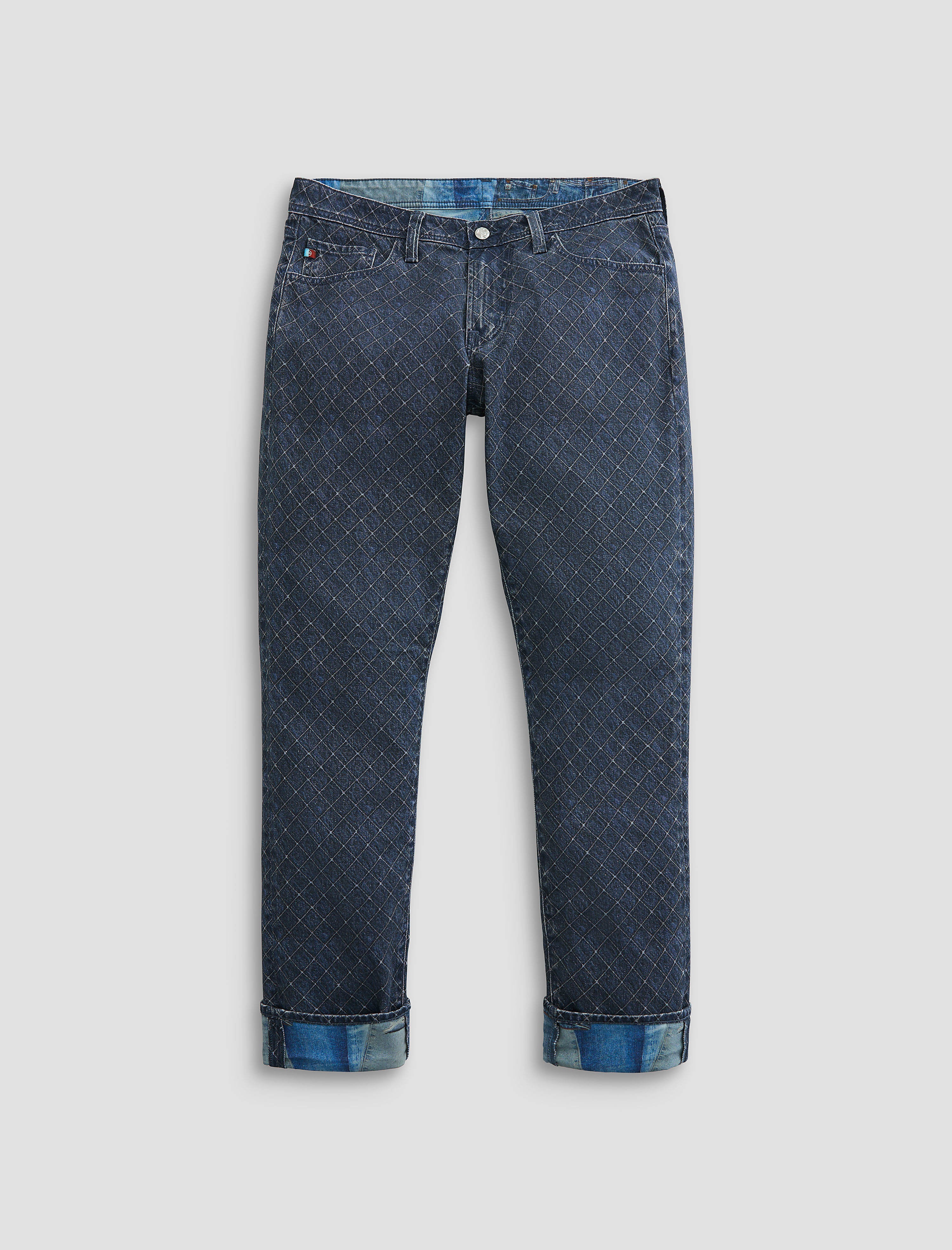 Tellis SUD Basic Denim Diamond Art Project Modern Slim Men Bottom Photo 9